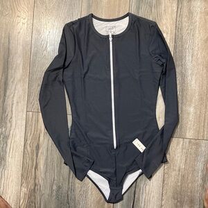 Cover Long Sleeve Front Zip Swimsuit
